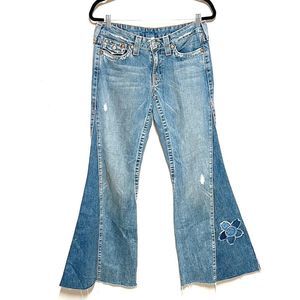 True Religion Blue Flare & Wide Leg Jeans